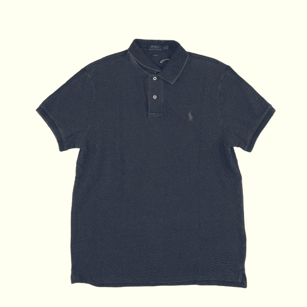Polo Ralph Lauren Polo Shirt Men's Size XL Navy Blue Pique Slim Fit Logo
